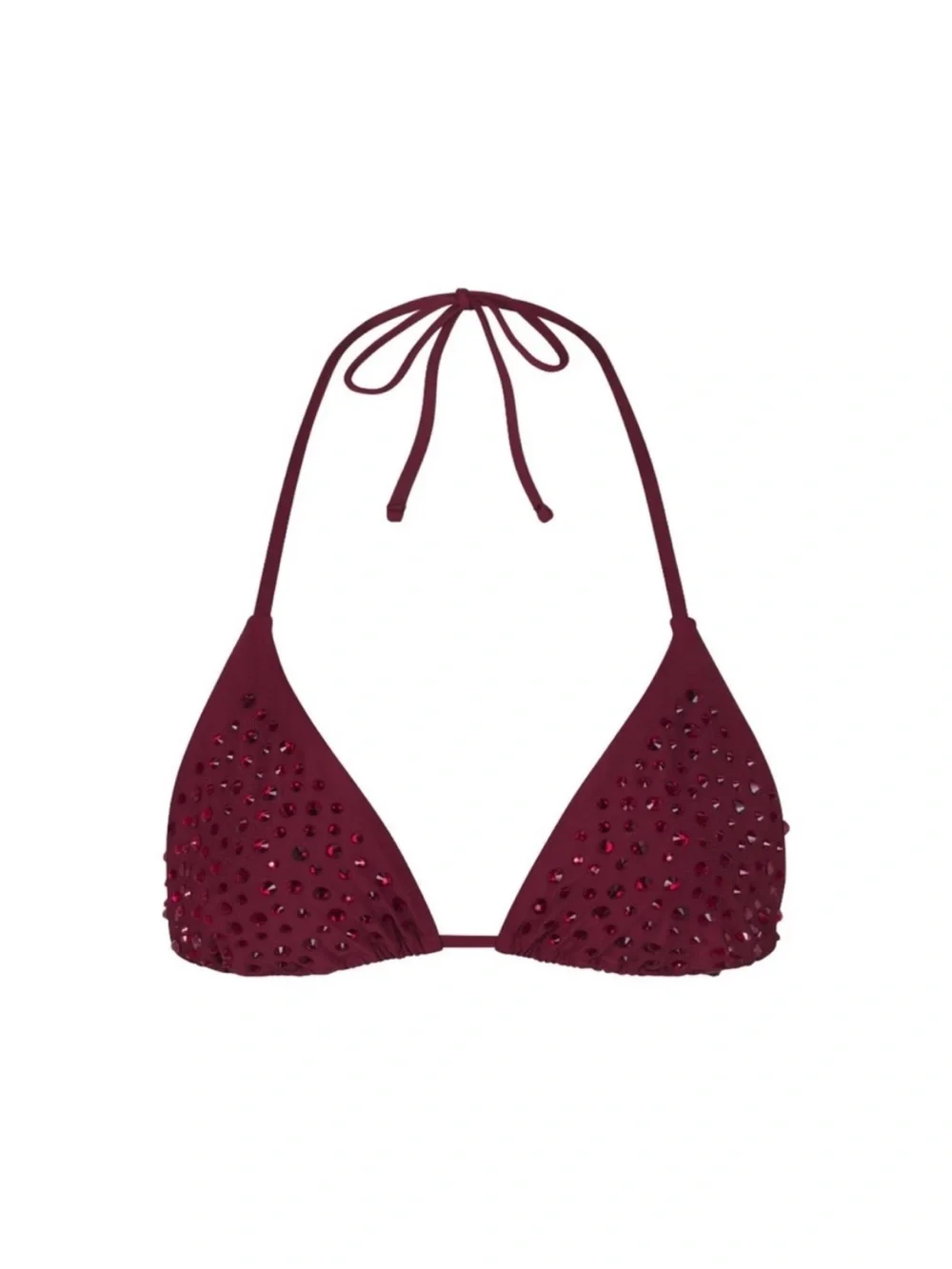 NWT SKIMS Rhinestone Bikini Set in Wine